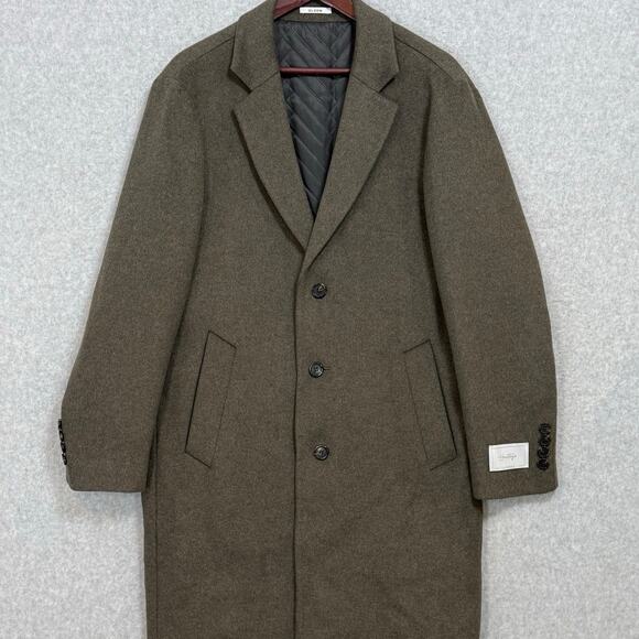 Olzen Heritage 100% Cashmere Coat Size M Lined Luxury Old Money Elevated Basic - Picture 2 of 16